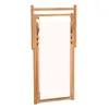 vidaXL Sdraio in teak 56x105x96 cm crema Anteprima dell’immagine prodotto 6
