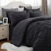 3-teiliges Bettwäscheset , Plissiertes Design, Produktbild-Vorschau 2