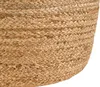 BELIANI Puf beżowy bawełna z jutą 48 x 46 cm styl boho Podgląd zdjęcia produktu 4