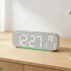 LED Digitaler Wecker mit Holzoptik & Ambientelicht, Große Produktbild-Vorschau 3