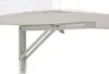 A close-up view of a wall-mounted folding table bracket attached to a table. Produktbild-Vorschau