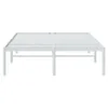 vidaXL Rama łóżka metalowa biała 120x190 cm Podgląd zdjęcia produktu 5