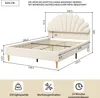 Letto imbottito Fortuna Lai 140 x 200 cm, struttura letto Anteprima dell’immagine prodotto 2