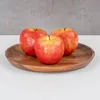 Holzteller Akazie rund 25cm Holz Schale Obstteller Deko Produktbild-Vorschau 4