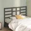 vidaXL Kopfteil Grau 156 x 4 x 104 cm Massivholz Kiefer Produktbild-Vorschau 2