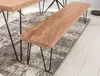 Panca Wohnling in legno massiccio di acacia 160 x 40 x 45 Anteprima dell’immagine prodotto 7