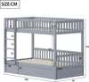 MODFU lit pour enfants 90x200 cm, lit superposé avec Voir les images du produit 4