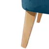 Sessel Kaiya Bezug Samtvelours Buche natur / petrol 21225 Produktbild-Vorschau 6
