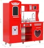 vidaXL Spielküche Kinder MDF 84x31x89 cm Rot Produktbild-Vorschau 9