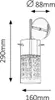 Rabalux 6449 Wandlampen Waterfall E14 1x MAX 40 Metall Produktbild-Vorschau 2