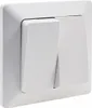 Interruttore serie MILOS 2-gang bianco opaco 250V~/ 10A, Anteprima dell’immagine prodotto 1