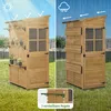 M MCombo Gartenschrank Gartenhaus Holz Wetterfest, Outdoor Produktbild-Vorschau 5