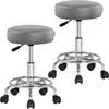 Tabouret à roulettes set de 2 réglable en hauteur 51-65 cm Voir les images du produit 1