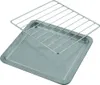 A baking tray with a wire rack on top, isolated on a white background. Anteprima dell’immagine prodotto