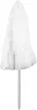 A white dust mop with a conical white head and a white handle, isolated on a white background. Produktbild-Vorschau