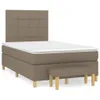 Boxspringbett mit Matratze Taupe 120x200 cm Stoff Produktbild-Vorschau 1