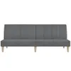Design Schlafsofa 2-Sitzer Hellgrau Stoff, Schlafsofas 2024 Produktbild-Vorschau 5
