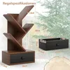 COSTWAY 5-stöckiges Bücherregal mit Schublade, Standregal Produktbild-Vorschau 6
