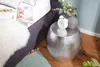 FineBuy Beistelltisch rund 43,5 cm Metall silber - Produktbild-Vorschau 4