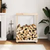 vidaXL Stojak na drewno opałowe z kółkami 76,5x40x108 cm Podgląd zdjęcia produktu 2