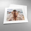 Poster - Poster ohne Rahmen - Frau Boot Rücken - 30x30 cm - Produktbild-Vorschau 3