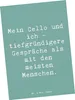 Mr. & Mrs. Panda Postkarte Spruch Violoncello Gespräche - Produktbild-Vorschau 1