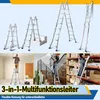 Jopassy Mehrzweckleiter 4x5 Alu Multifunktionsleiter Produktbild-Vorschau 5