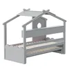 Flieks Kinderbett Hausbett mit Ausziehbett 90x190cm, Produktbild-Vorschau 12