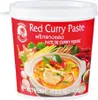 A tub of red curry paste with an illustration of a curry dish on the front. Voir les images du produit
