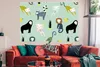 MuchoWow® Poster Affe - Obst - Pastell 180x120 cm - Produktbild-Vorschau 2