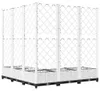 vidaXL Sadzarka z kratką Biała 120x120x121,5 cm PP Podgląd zdjęcia produktu 4