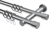 Interdeco Gardinenstange / Vorhangstange Chrom, Typ Platon Produktbild-Vorschau 1