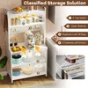 KOMFOTTEU: mobile da cucina a 5 ripiani, credenza con 4 Anteprima dell’immagine prodotto 5