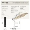 tectake® Ampelschirm Artemis 3 x 3 m, 360° drehbar mit Produktbild-Vorschau 5