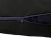 A close-up view of a black cushion with an open zipper revealing a dark blue mesh interior. Náhľad obrázku produktu