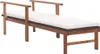 Lettino con cuscino in poly rattan acacia legno massiccio Anteprima dell’immagine prodotto 3
