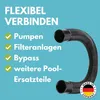Tubo a pressione Kalitec 38mm nero 62cm lungo I tubo di Anteprima dell’immagine prodotto 3