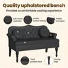 vidaXL lavica Chesterfield čierna 120,5 x 65 x 75 cm Náhľad obrázku produktu 6