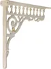 A white cast iron shelf bracket with ornate detailing. Náhľad obrázku produktu