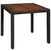 vidaXL 5-tlg. Garten-Essgruppe Poly Rattan Akazie Produktbild-Vorschau 3