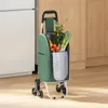 vidaXL Nákupný vozík Zelený 39,5 x 33 x 93 cm Oxfordská Náhľad obrázku produktu 1