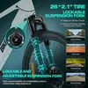 26" E-Bike Herren Damen 250W MTB mit abnehmbarem 36V 10.5Ah Produktbild-Vorschau 4