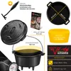 KESSER® Dutch Oven Set BBQ Feuertopf Schmortopf, Gusseisen Produktbild-Vorschau 7