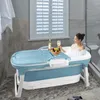 YUENFONG Skládací vana XXL 128 x 62 x 52 cm, ideální do Náhled obrázku produktu 7