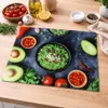 Glas-Schneidebrett 20x30 cm Gemüse-Motiv – Gehärtetes Produktbild-Vorschau 2