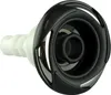 A close-up studio shot of a black and silver jet nozzle with a white ribbed connector. Produktbild-Vorschau