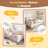 MODFU Lit Coffre Simple 90x200 cm - Lit Ado avec Rangement Voir les images du produit 6