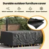 vidaXL Möbelbezug Uni Schwarz 220 x 190 x 85 cm 600D Produktbild-Vorschau 4