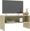 vidaXL TV-Schrank Sonoma-Eiche 80x40x40 cm Holzwerkstoff Produktbild-Vorschau 3