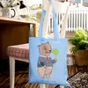 Mr. & Mrs. Panda Tote Bag Schaffner Herz - Sky Blue - Produktbild-Vorschau 4